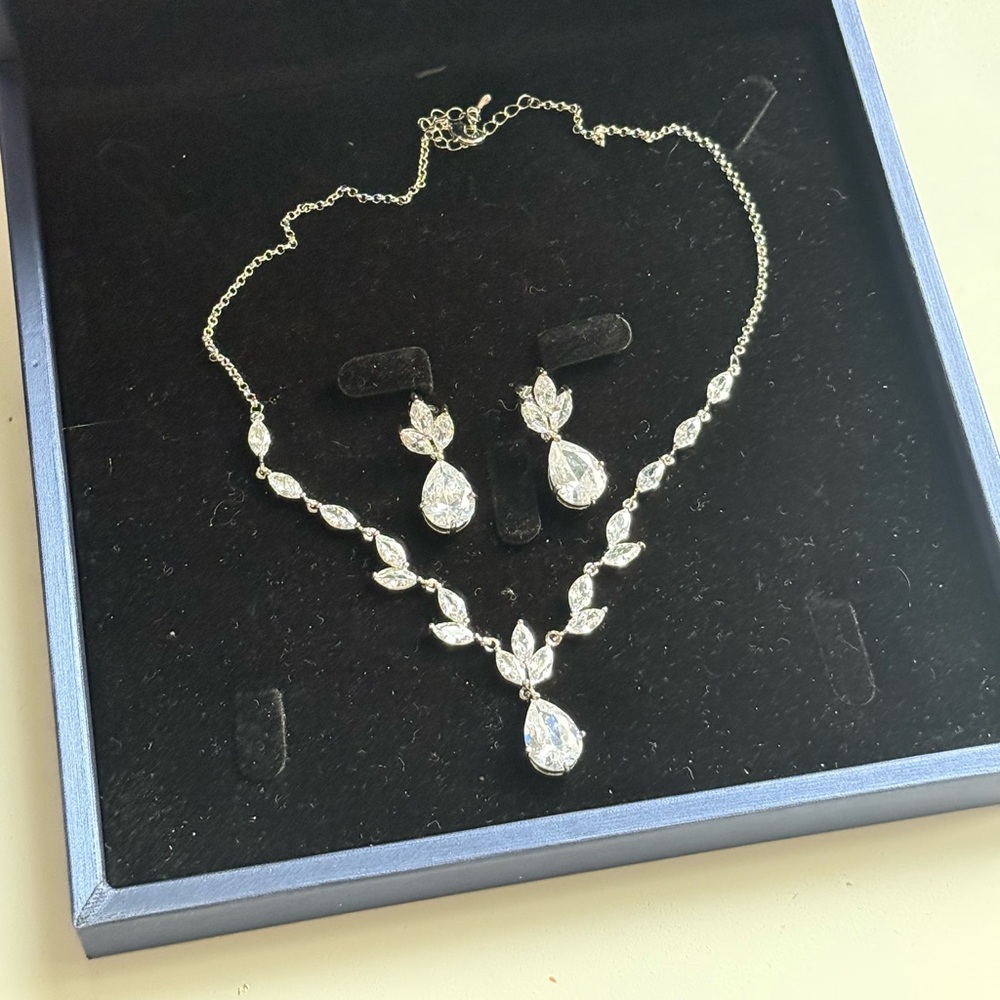 Elegant necklace and earring set
